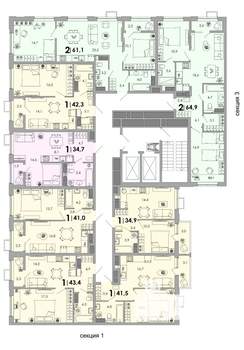 1-к квартира, вторичка, 35м2, 3/16 этаж