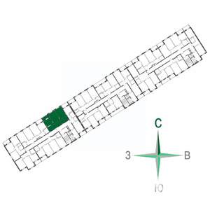 2-к квартира, строящийся дом, 59м2, 5/17 этаж