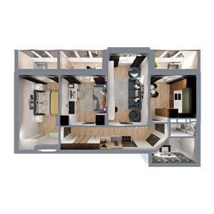 3-к квартира, вторичка, 71м2, 2/17 этаж