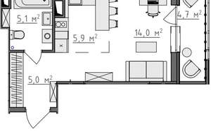 Студия квартира, вторичка, 32м2, 7/9 этаж