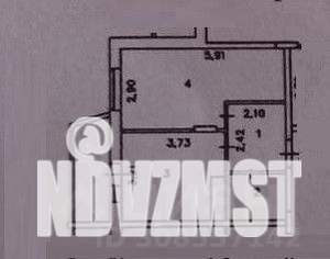 1-к квартира, вторичка, 37м2, 10/18 этаж