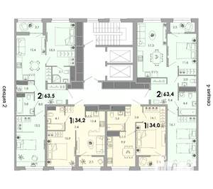 1-к квартира, вторичка, 34м2, 4/17 этаж