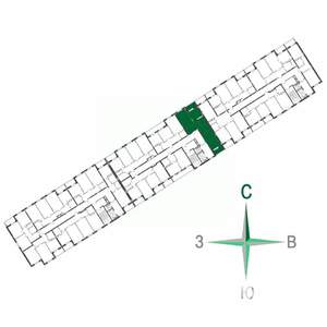 2-к квартира, строящийся дом, 60м2, 7/17 этаж