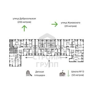 2-к квартира, вторичка, 66м2, 8/8 этаж