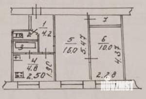 2-к квартира, вторичка, 41м2, 1/5 этаж