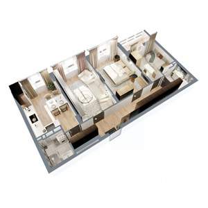 3-к квартира, вторичка, 79м2, 13/17 этаж