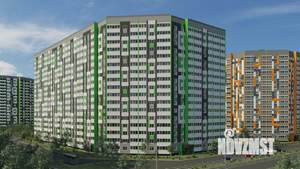 2-к квартира, строящийся дом, 54м2, 16/17 этаж