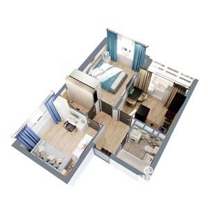 2-к квартира, вторичка, 45м2, 13/17 этаж