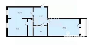 2-к квартира, вторичка, 71м2, 7/8 этаж