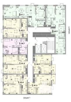 1-к квартира, вторичка, 35м2, 7/16 этаж
