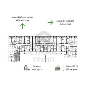 2-к квартира, вторичка, 58м2, 6/8 этаж