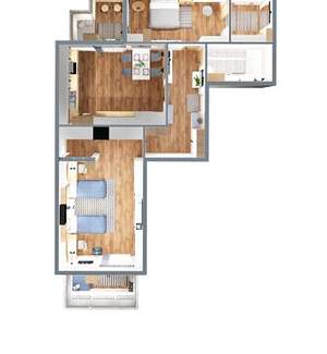 3-к квартира, вторичка, 89м2, 8/12 этаж