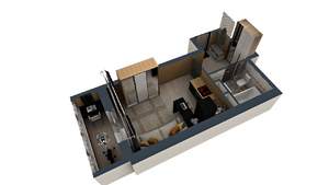 Студия квартира, строящийся дом, 27м2, 4/17 этаж