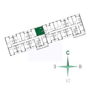 1-к квартира, вторичка, 39м2, 14/17 этаж