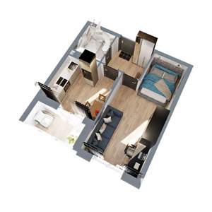 1-к квартира, вторичка, 38м2, 17/17 этаж