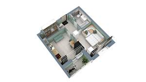 1-к квартира, строящийся дом, 39м2, 1/17 этаж