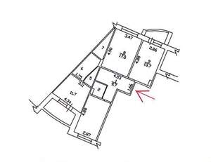 3-к квартира, вторичка, 79м2, 2/9 этаж