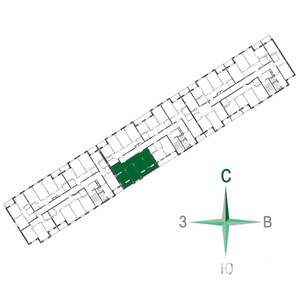 3-к квартира, строящийся дом, 71м2, 2/17 этаж