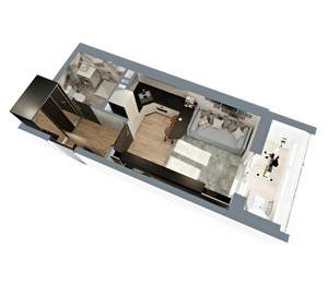 Студия квартира, вторичка, 25м2, 15/17 этаж