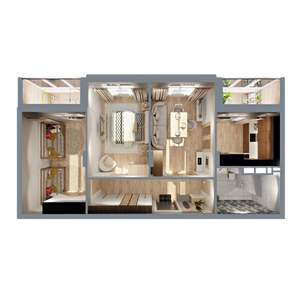 3-к квартира, строящийся дом, 78м2, 6/17 этаж
