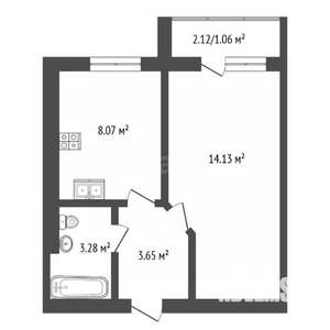 1-к квартира, вторичка, 31м2, 5/8 этаж