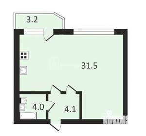 1-к квартира, вторичка, 43м2, 7/9 этаж