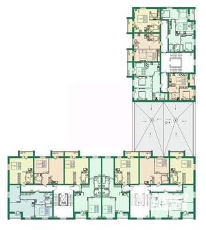 2-к квартира, строящийся дом, 61м2, 2/8 этаж