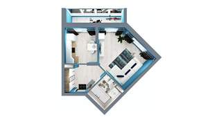 1-к квартира, вторичка, 40м2, 10/17 этаж