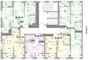 1-к квартира, вторичка, 39м2, 4/17 этаж