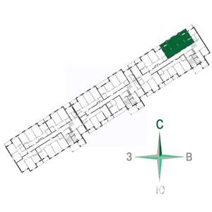 3-к квартира, строящийся дом, 78м2, 7/17 этаж