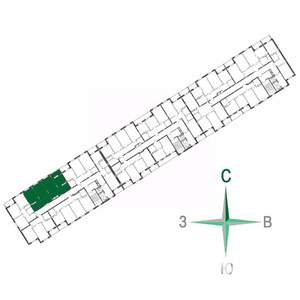 3-к квартира, вторичка, 78м2, 3/17 этаж