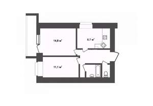 2-к квартира, вторичка, 49м2, 6/9 этаж