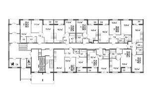 2-к квартира, строящийся дом, 58м2, 1/17 этаж