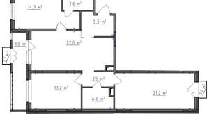3-к квартира, вторичка, 93м2, 3/9 этаж