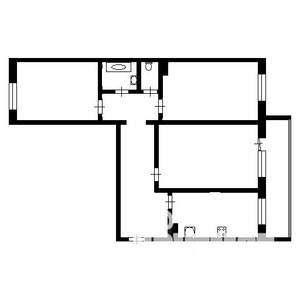 3-к квартира, вторичка, 70м2, 3/3 этаж