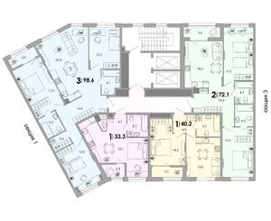 3-к квартира, вторичка, 99м2, 2/17 этаж