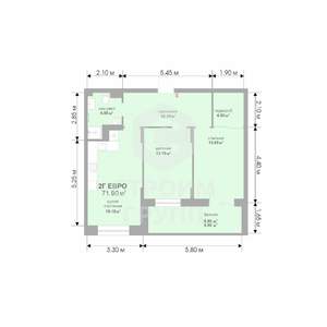 2-к квартира, вторичка, 71м2, 11/17 этаж