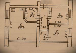 3-к квартира, вторичка, 73м2, 2/5 этаж
