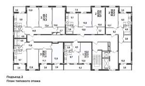 2-к квартира, строящийся дом, 60м2, 7/17 этаж
