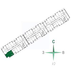 2-к квартира, строящийся дом, 52м2, 16/17 этаж
