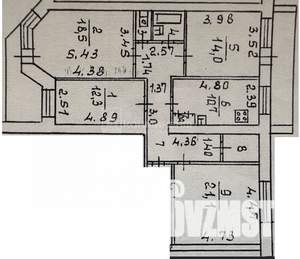 4-к квартира, вторичка, 105м2, 6/9 этаж