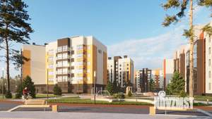 2-к квартира, строящийся дом, 56м2, 7/8 этаж