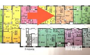 1-к квартира, вторичка, 36м2, 10/17 этаж