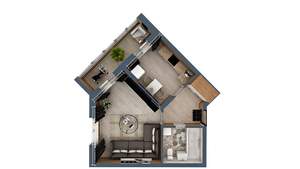 1-к квартира, сданный дом, 39м2, 1/17 этаж