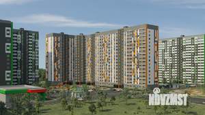 1-к квартира, строящийся дом, 38м2, 4/17 этаж