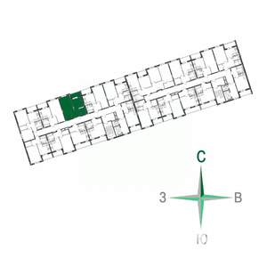 1-к квартира, строящийся дом, 38м2, 9/17 этаж