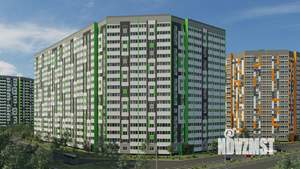 2-к квартира, строящийся дом, 57м2, 16/17 этаж