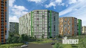 2-к квартира, строящийся дом, 57м2, 16/17 этаж