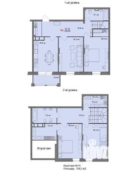 4-к квартира, вторичка, 138м2, 2/3 этаж