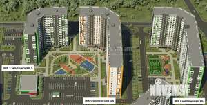 Студия квартира, строящийся дом, 26м2, 3/17 этаж